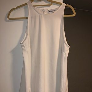 White blouse tank